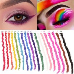 Eye Shadow/Liner Combination 18Pcs/Set Colours Eye Liner Pencil Kit Natural Eyebrow Lip Makeup Eyeliner Pen Stick Lasting Smooth Sweat Waterproof Maquiagem 231109