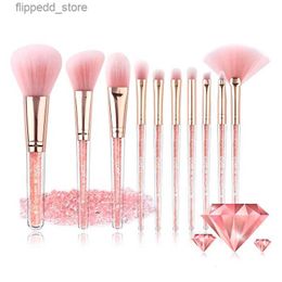 Makeup Brushes 10Pcs Professional Pink Cosmetics Makeup Brush Set Concealer Blending Soft Synthetic Hair Blush Foundation Eye Brush Makeup Tool Q231110