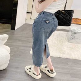 Womens Designer t shirt tracksuit Shirt Family 23 Split Denim Skirt 2023 Style Recommended Pair with Wear to Save Your Heart