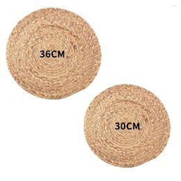 Table Mats Practical Weave Place Mat Durable Straw Design Insulation Pad Dining Kitchen Accessories Decoration