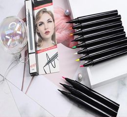 Brand New Waterproof Slefadhesive Eyeliner Makeup Fast Dry Easy to Wear 14 Colors Available With Retail Packing Box Drop 4875623