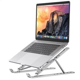 Tablet PC Stands Portable Laptop Stand Aluminium Notebook Support Computer Bracket Air Pro Holder Accessories Foldable Lap Top Base For Pc 231109
