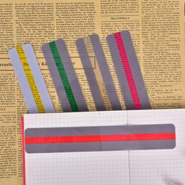 8/6 Pieces Reading Guide Strips Highlighter Coloured Overlays Bookmark Read For Dyslexia People