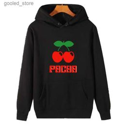 Men's Hoodies Sweatshirts Pacha Ibiza House Cool Dance Space Privilege White Classic graphic Hooded sweatshirts thick sweater hoodie Men's clothing Q231110