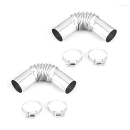 Car Boat Exhaust Tube Connector Elbow Pipe Diesels Parking Heater Connectors Ventilation Hose With 4 Clamps