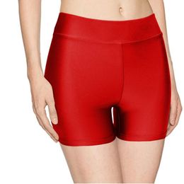 Women's Shorts Womens Nylon Spandex Elastic Waist Stretch With High Waistband To Help Mould The Body