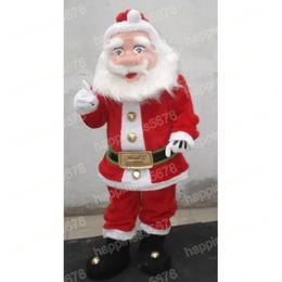 Performance Santa Claus Mascot Costumes Cartoon Character Outfit Suit Carnival Unisex Adults Size Halloween Christmas Party Carnival Dress suits