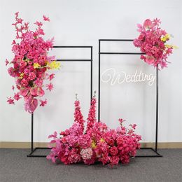 Party Decoration Wedding Arch Style Wrought Iron Stand For Mariage Baby Shower Welcome Area Display Backdrop Props