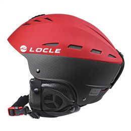 Ski Helmets LOCLE Men or Women Ski Helmet Ultralight Skiing Helmet CE Certification ABSEPS Snow Skateboard Ski Snowboard Helmet 52-61cm 231109