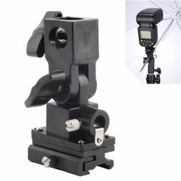 Freeshipping Universal Type B Hot Shoe Flash Umbrella Holder Swivel Light Stand Bracket For Camera Tmtcw