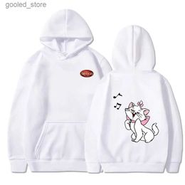 Men's Hoodies Sweatshirts The Aristocats Marie Cat Thin Hoodie Sweatshirts Men Women Autumn Casual Pullover Boys Girls Harajuku Streetwear Hoodies Q231110