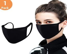Unisex Adjustable Face MaskBlack Cotton Mouth Mask Muffle Mask for Cycling Camping Travel100 Cotton Washable Reusable Cloth Mas8930296