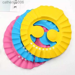 Shower Caps Child Baby Shampoo Cap Artefact Adjustable Waterproof Children's Bathing Shower Cap Ear Protection Shower Cap Shampoo CapL231119