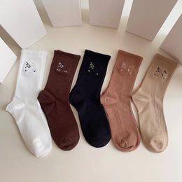 Designer mens women socks brand letter printing casual autumn pure cotton sports long knit warm winter men fashion comfort ABL with boxes