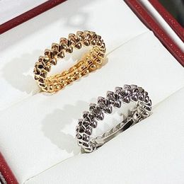 Band Rings 2023 Selling 925 Sterling Silver Rivet Ring Women and Men Couples Fashion Classic Punk Party Gift Luxury Brand Jewellery 231110