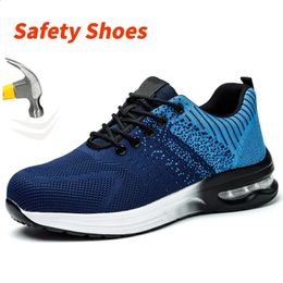 Safety Shoes Safety Shoes Work Sneakers Steel Toe Men Puncture-Proof Work Boots Indestructible Security Light Weight 231110