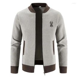 Men's Sweaters Winter Thick Knitted Sweater Coat Men Cardigan Fleece Full Zip Sweatercoats High Quality Clothing