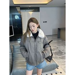 Parkas Coats Designer Ppdda Down Coat Prda P23 Autumn And Winter New Classic Triangle Fill Full National Standard 90 White Duck Down Lamb Collar