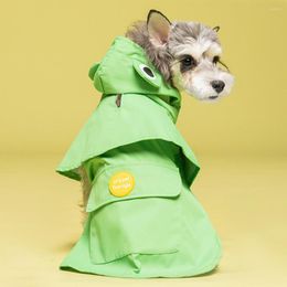 Dog Apparel Rain Jacket Durable Raincoat Full Protection Fabric Waterproof Cloak For Outdoor