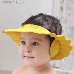 Shower Caps Baby Shower Cap Bathing Cap Adjustable Baby Bath for Head Cap Visor for Washing Drop ShippingL231110