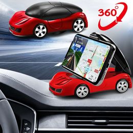 New Car Navigation Mobile Phone Holder Car Model Ornament Bracket Parking Number Plate Holders Dashboard Decorative Accessories