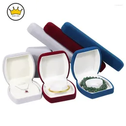 Jewelry Pouches Velvet Packaging Box Fashion Ring Case Bracelet Creative Earrings Organizers Necklace Holder
