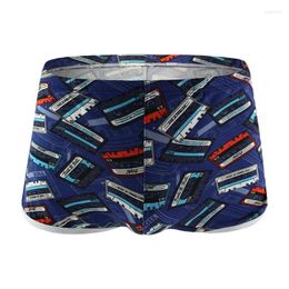 Underpants Funny Underwear Men Arrows Pants Seamless Bugle Pouch Trunks Loose Causal Panties Male Boxer Shorts Sports Boxershorts