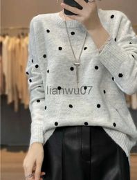 Women's Sweaters Autumn And Winter 2022 Women 's New ChristmasCashmere Casual Pullover O-Neck Loose Soft HandEmbroidered Cashmere Sweater Korean J231110