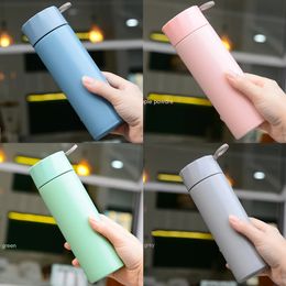 Mugs 500ML Thermos Bottle Stainless Steel Vacuum Cup Business Office Sports Travel Mug Coffee Tea Cold Drinks 231109