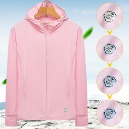 Women's Jackets Cycling sports jacket Summer thin knit long sleeved ice silk sun protection jacket Quick drying sun protection suit 230410
