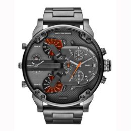 Luxury Mens Watch Fashion Designer Sport Watches Military Quartz Clock Men Wristwatches 50mm Large dial Montre De Luxe212t
