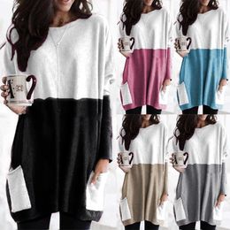 Maternity Sweater Dress Women Clothes Striped Long Sleeve Pregnancy Dresses For Pregnant Robe R231110