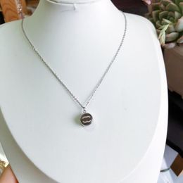 T GG 7 Style Stainless Steel Necklaces Designer Brand Gift Jewellery Fashion Love Pendant Necklace Winter 925 Silver Shine Necklace with Correct