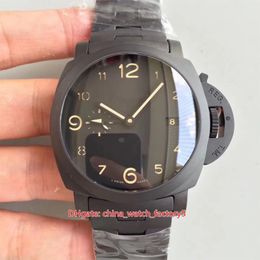 VS Maker Super Quality Watches 44mm PAM438 PAM00438 1950 GMT 3 Days Power Reserve Ceramic Bezel CAL P 9001 Movement Mechanical Aut238F