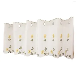 Curtain Kitchen Printed Small Half Restaurant Short Bathroom With Daisy Kids Room Window Cafe Privacy Protection Home Decor