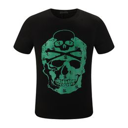 HOT Phillip Plain Men's T-Shirts designer printing PP Skull Diamond t shirt Short sleeve Dollar Brown bear Brand tee O-Neck high Quality Skulls TShirt Streetwear 1017