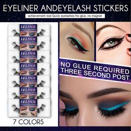 2023 Latest False Eyelashes Adhesive Eyeliner Eyelash Makeup Stickers Eyes Reusable Cosmetic Tool For Women Eye516