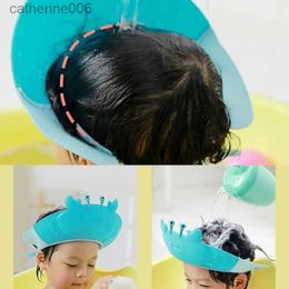 Shower Caps Baby Shower Cap Shield- Shower Cap for Kids Visor Hat for Eyes Ears Protection for Children Gift Drop ShippingL231110