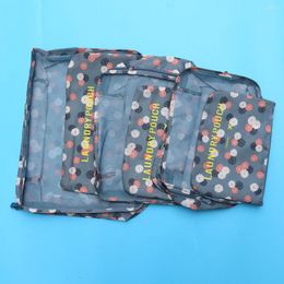 Storage Bags 6 Pcs Clothes Travel Lugagge Flowers Accesories Waterproof Packing Organiser Suitcase Accessories