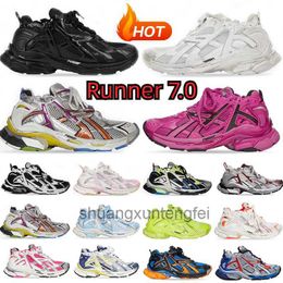 Super Retro Paris Sneakers Designer Runner 7.0 Running Shoes Homens Mulheres Transmitido Sensor Retro Trainers Borgonha Treinadores de Desconstrução