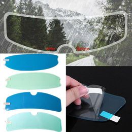 Motorcycle Helmets PC Helmet Clear Anti-Fog Patch Rainproof Protective Film Universal Lens Visor Fog Resistant Moto AccessoriesMotorcycle