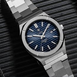 Wristwatches CADISEN German Design Mechanical Wristwatch For Men Luxury Automatic Men's Watch 10 Bar Waterproof Stainless Steel Clock