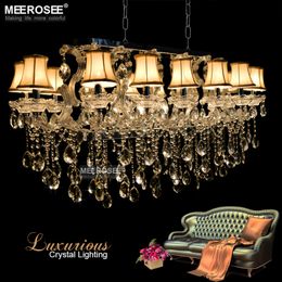 Rectangle Crystal Chandelier Light Fixture modern Silver crystal pendant Lamp lustre Indoor Lighting for Hotel Restaurant Living Room MD32011