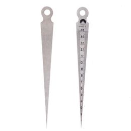 Freeshipping 1-15mm Metric Taper Gauge Thicken Stainless Steel Scale Feeler Gap For Drill Hole Measuring Tools Lcteb