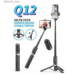 Selfie Monopods Bluetooth Wireless Handheld Selfie Stick Tripod Extendable Monopod with Remote for iPhone 14 13 Pro Max Phone Live Q231110