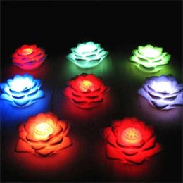 Night Lights Romantic Lotus Flower LED Night Light Room decor Color Changing Romantic Love Mood Lamp For home Decoration Bedroom R231110