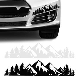 New 1-3pcs Snow Mountain Style Personalised Sticker Car Trunk Bumper Decoration Stickers Window Glass Decal Scratch Cover Decoration