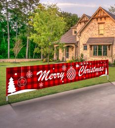 New Merry Christmas Halloween Banner Christmas Decorations for Home Outdoor Store Banner Flag Pulling Banner Flags2941277