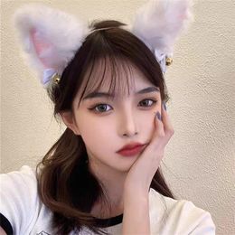 Stage Wear Plush Bell Animal Ear Glowing Headband