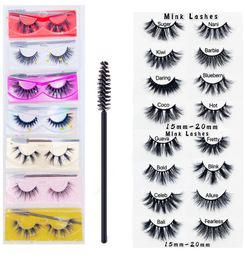 New Styles Natural False Eyelashes Soft Light Fake 3D Mink Eyelash Glitter Eyelash Extension Mink Lashes With Eyelash Tweezer 9731234